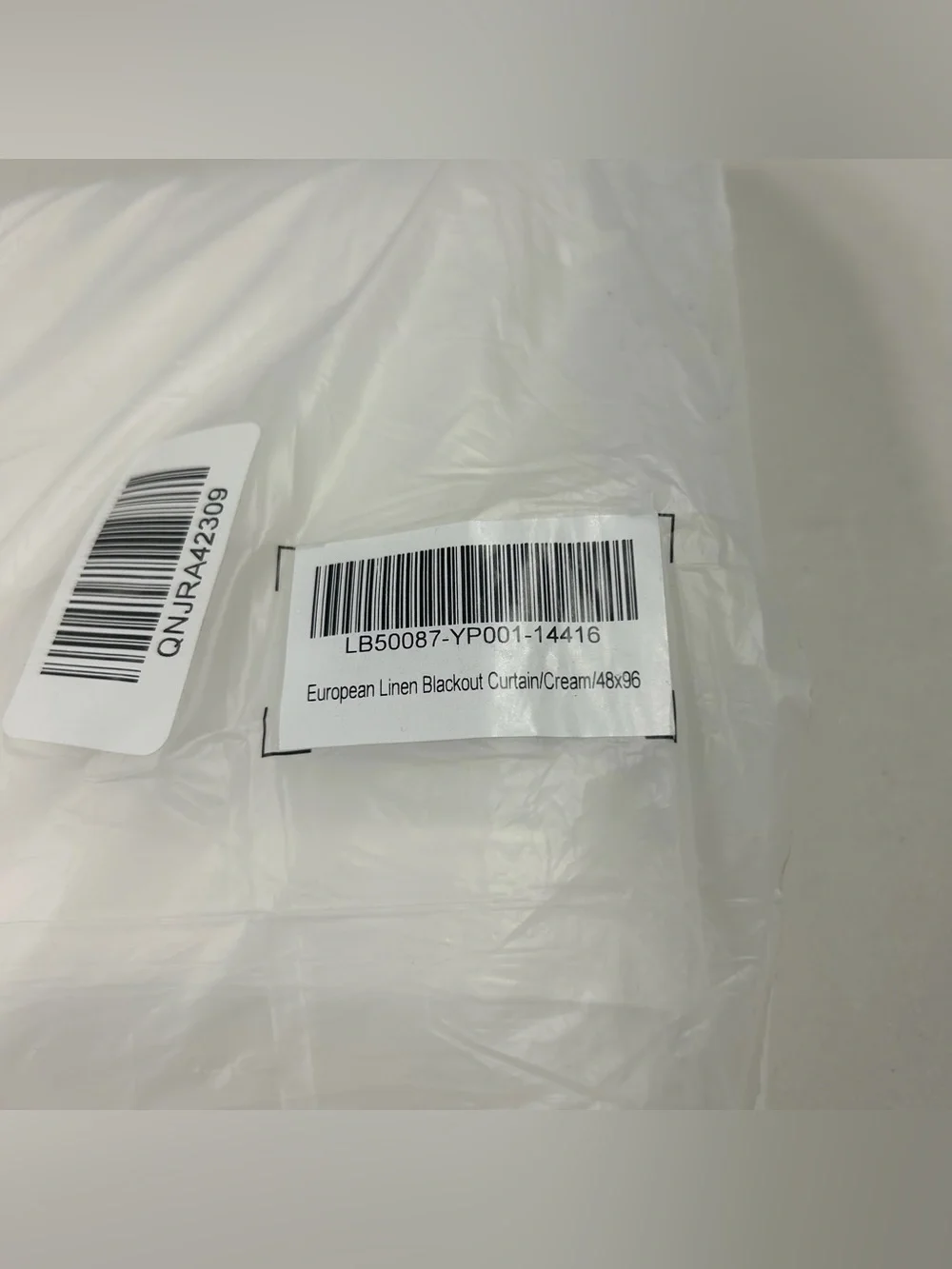 NWT QUINCE Set Of 2 48x96 European Linen True Blackout Curtains Cream 8630